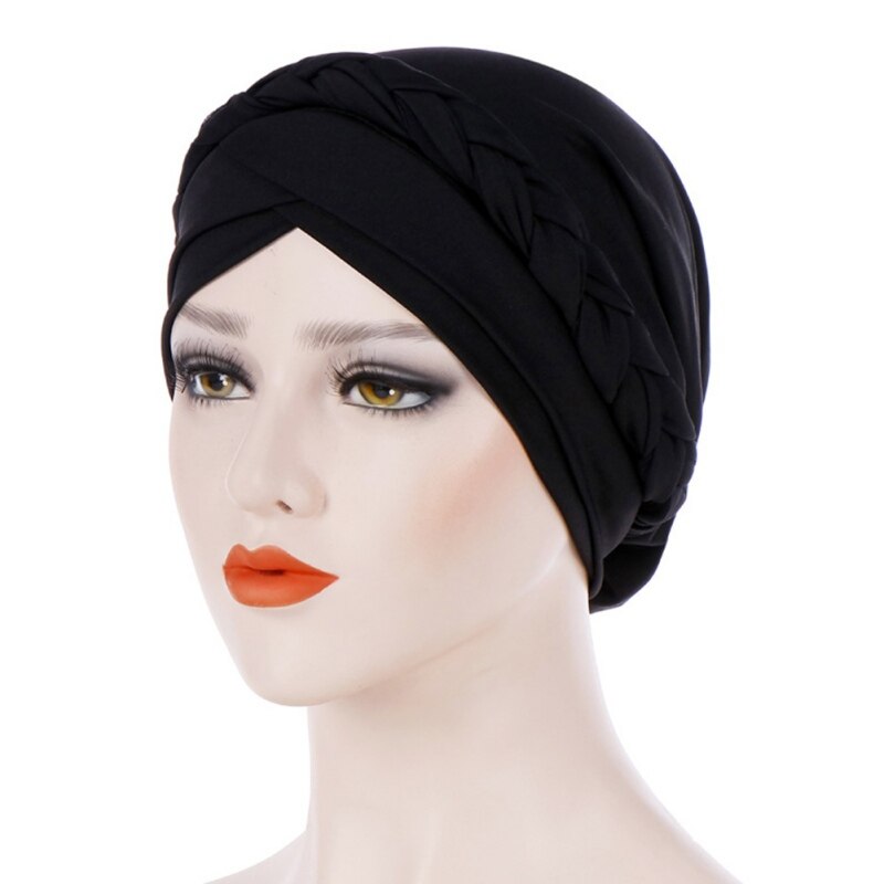 Bohemen Stijl Vrouwen Tulband Hoed Vlecht Knoop Dame Hoofd Sjaal Hijab Moslim Innerlijke Hijab Voor Vrouwen Haaraccessoires Haaruitval: B