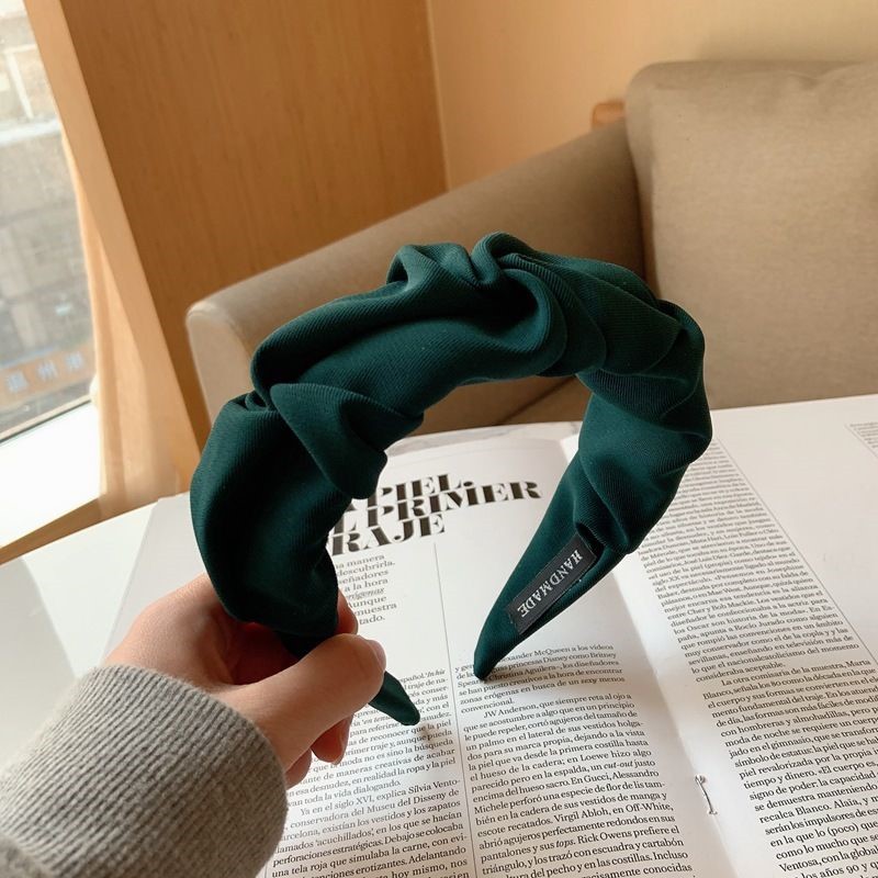 Gorgeous Bowknot Hairbands For Women Wide Headbands Girl Hair bands Female Hair Hoop Headwear Hair Accessories: Gold