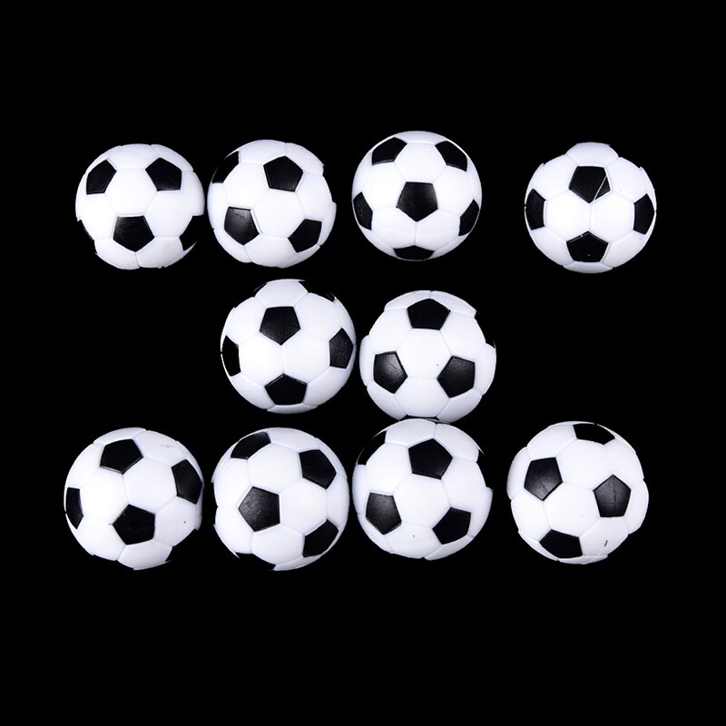 Sort og hvid bordfodbold bordfodbold maskine plastdele 32mm harpiks fodbold sort og hvid fodbold bolde babybold
