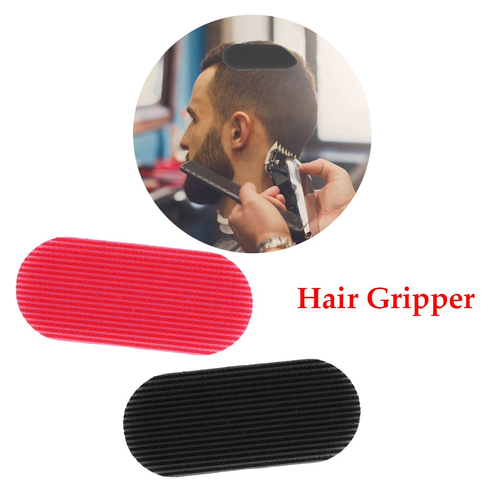 2pc mænd trimning hår fiber magisk klistermærke klipning hår frisør griber sort/rød klipningsholder hårstyling tilbehør værktøj
