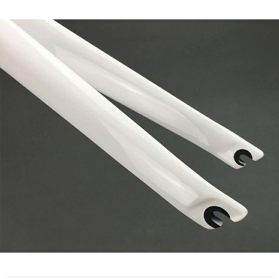 DODICI-horquilla para bicicleta de carretera, accesorios de fibra de carbono 700c 1-1/8, horquilla cónica con freno de pico brillante, roja, blanca, piezas para ciclismo