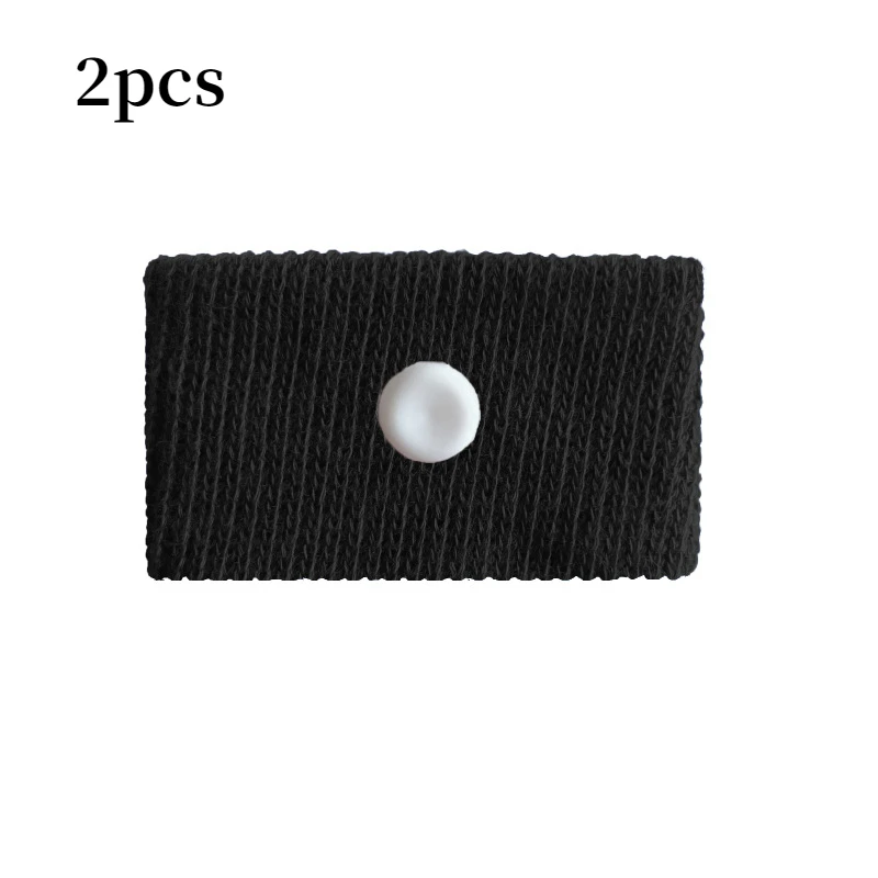 2 uds viaje mañana mareo muñequera Anti Nausea coche Van mar avión pulsera Anti-movimiento mareo pulsera correa barcos: Negro