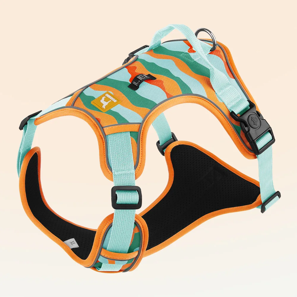 Dog Leash Explosion-proof Punch Handle Multifunctional Chest Back Large Dog Rope Reflective Pet Chest Strap: 4XL / Dark Brown
