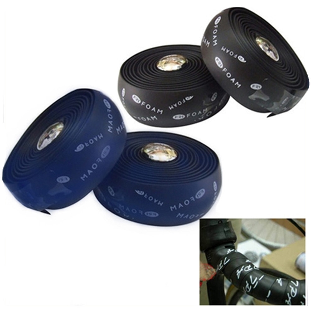 Fietsstuur Tape antislip Carbon Fietsstuur Patroon Met Accessoires Fietsen Bandage + 2 Bar Plug