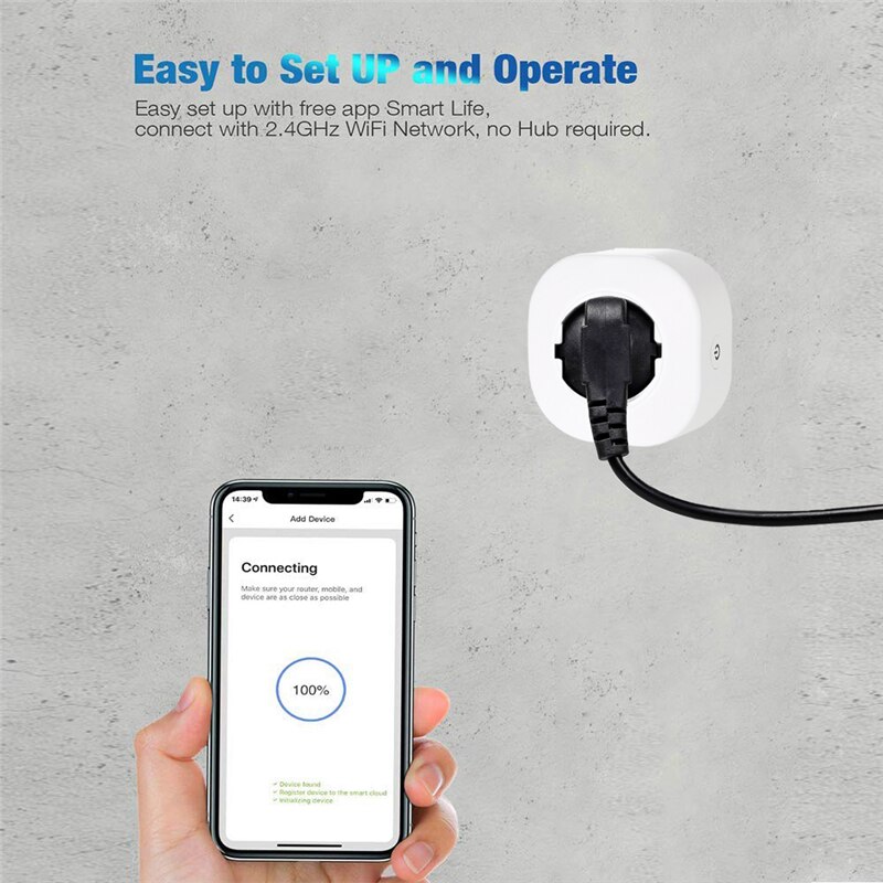 Italy 16A Mini Smart Socket Plug Basic WiFi Wireless APP Remote Control Socket Adapter Power Smart Plug Outlet