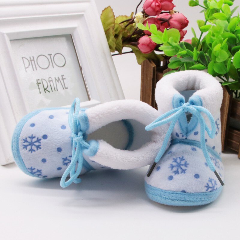 Winter Autumn Baby Girl Shoes Children Infant Girls Thick Warm Boots Ice Flower Kids Shoes