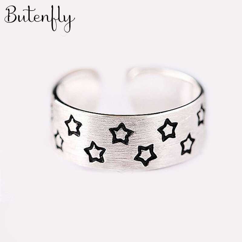 Persoonlijkheid Bohemian Vintage Ster Ringen Voor Vrouwen Mannen Vintage Ringen Gothic Sieraden Valentines