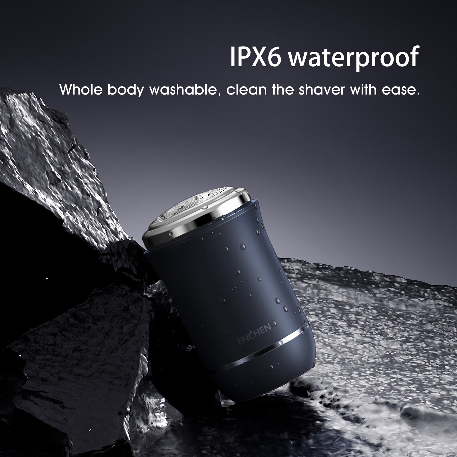 ENCHEN Traveller Mini Shaver Electrical Razor Wet Dry Dual Use IPX6 Waterproof For Men Beard Machine Type-C Rechargeable