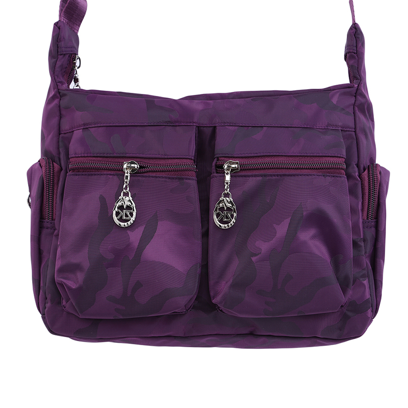 Gewassen oxford damestas multi-pocket schouder crossbody canvas tas mummie tas reis schoudertas