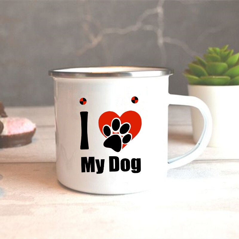Tasse à café, thé, thé, café, boisson, Dessert, petit déjeuner, lait, Vintage, poignée, , I Love My Dog