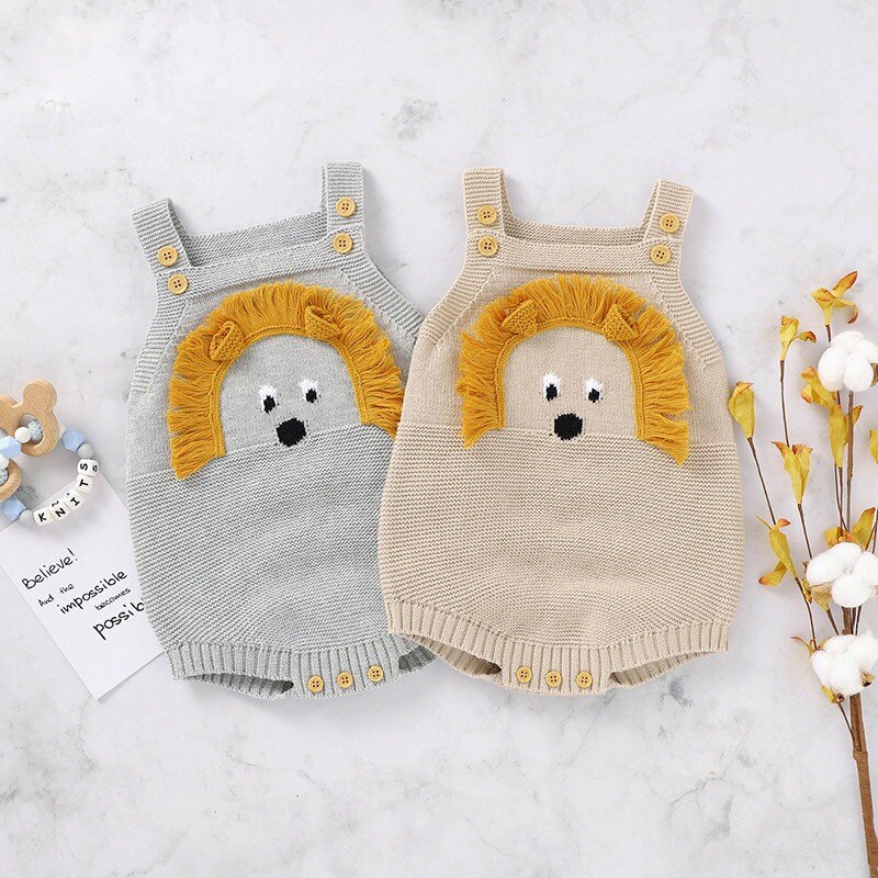 Neugeborenen Baby Body Ärmel Cartoon Jungen Mädchen Pullover 0-24 Monate Infant Gestrickte Overalls Infant Kinder Outfits Baby