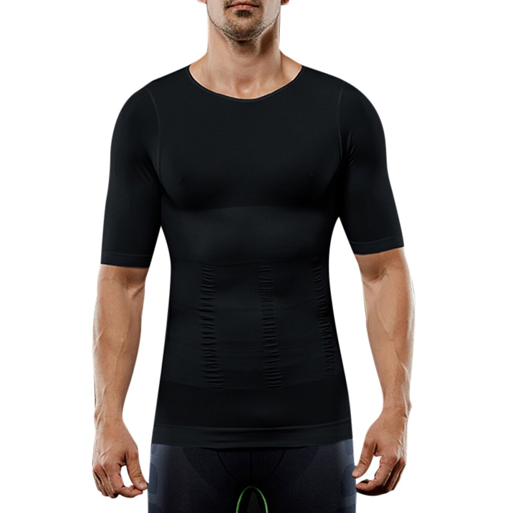 Compressieshirt voor heren, onderhemd, afslanken, tanktop