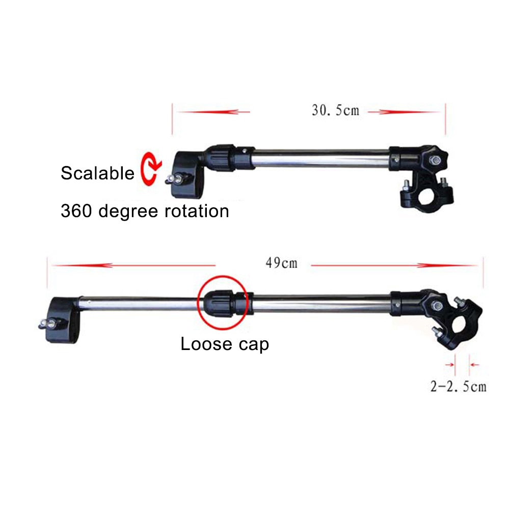 1 piezas ajustable bebé recién nacido soporte paraguas bicicleta cochecito silla de ruedas soporte barra cochecito Accesorios