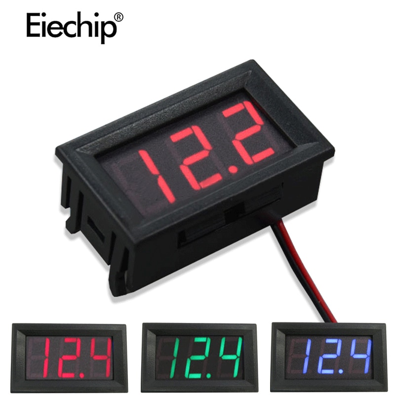 LED display Digital Voltmeter Ammeter DC 100V 10A Blue Red Amp Dual Digital Volt Meter Current Gauge Car Current Monitor Tester