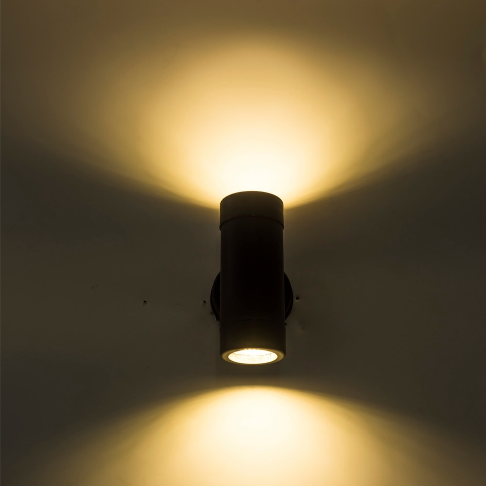 Lámpara de pared moderna LED de arriba abajo impermeable IP65 AC 85-265V iluminación exterior del porche