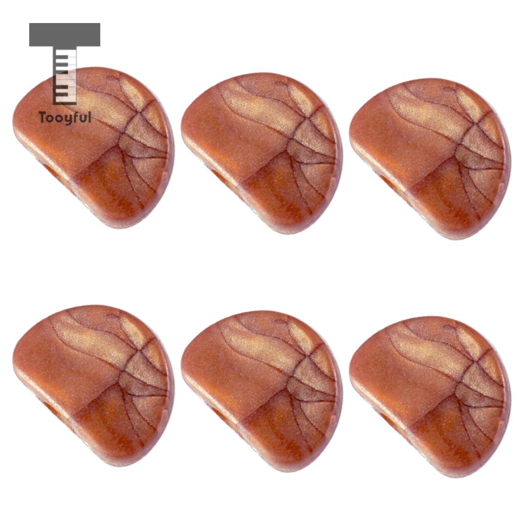 Tooyful 6 stuks plastic tuner stemmechanieken knoppen knop dop set voor akoestische/elektrische gitaar onderdelen koffie