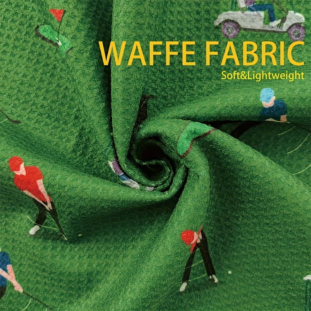 1 szt. Magnetyczny ręcznik golfowy robić torby golfowej dla mężczyzn i kobiet, dla fanów golfa, prezent na emeryturę, ręcznik golfowy z mikrofibry o wzorze waflowym