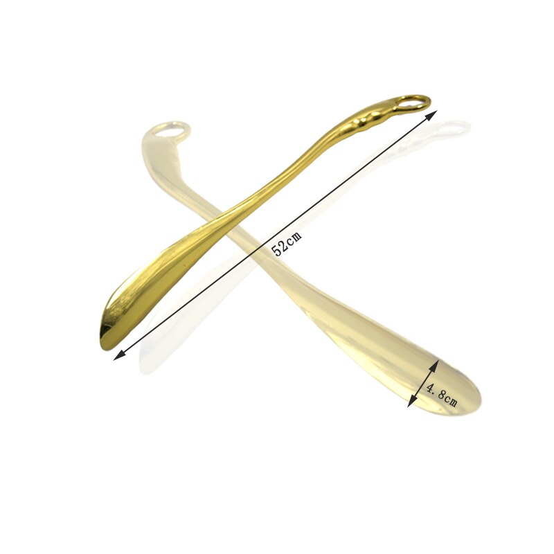 52cm Aluminium Alloy Shoe Horn Long Metal Shoe Spoon Convenient Wear Stainless Steel Shoe Horn