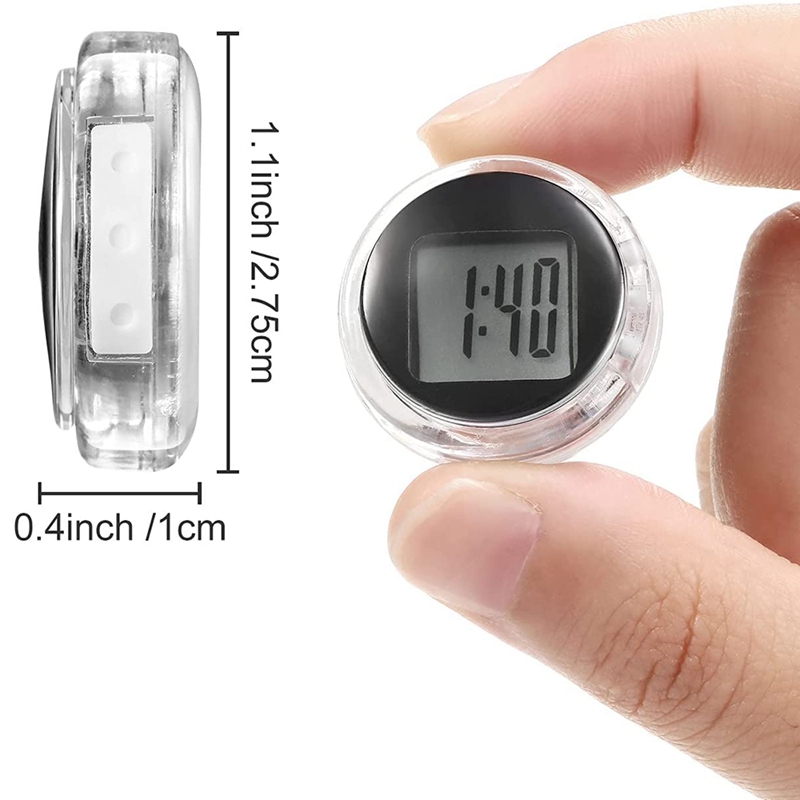 3 stück Mini Motorrad Uhren Wasserdicht Stock-auf Motorrad Montieren Uhr Digital Uhren für Fahrzeug, Auto, Auto, SUV