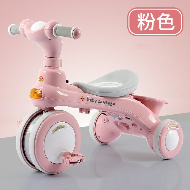 LazyChild Pedal Trike Baby Balance Bike Multi-function Kid Bicycle Child Stroller For 1-6 Years Baby: 6