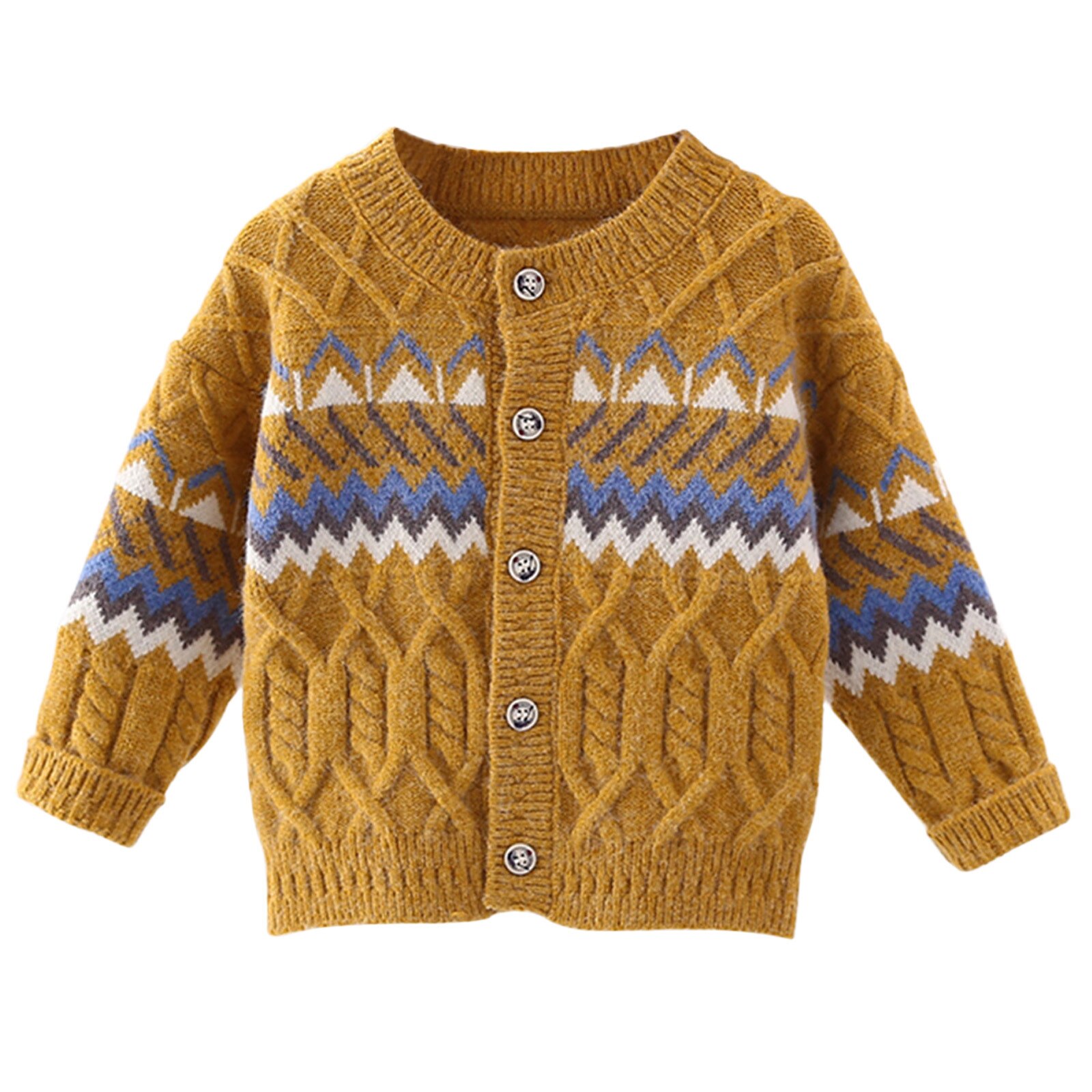 Bebê meninos meninas casaco de lã outwear 2020 outono inverno crianças quentes jaquetas macias crianças roupas casacos cardigan nova moda: YELLOW / 80