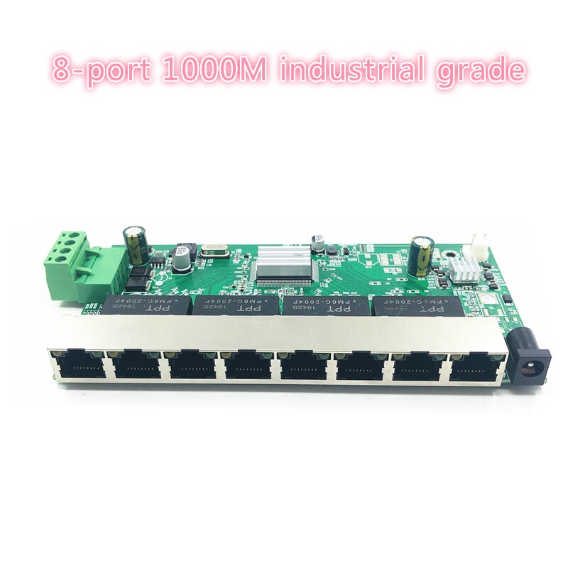 Illuminazione Proteggere Porta 8 Poe 10/100/1000M Industriale Interruttore Switch Gigabit 8 Gigabit Switch Switch Gigabit switch Ethernet