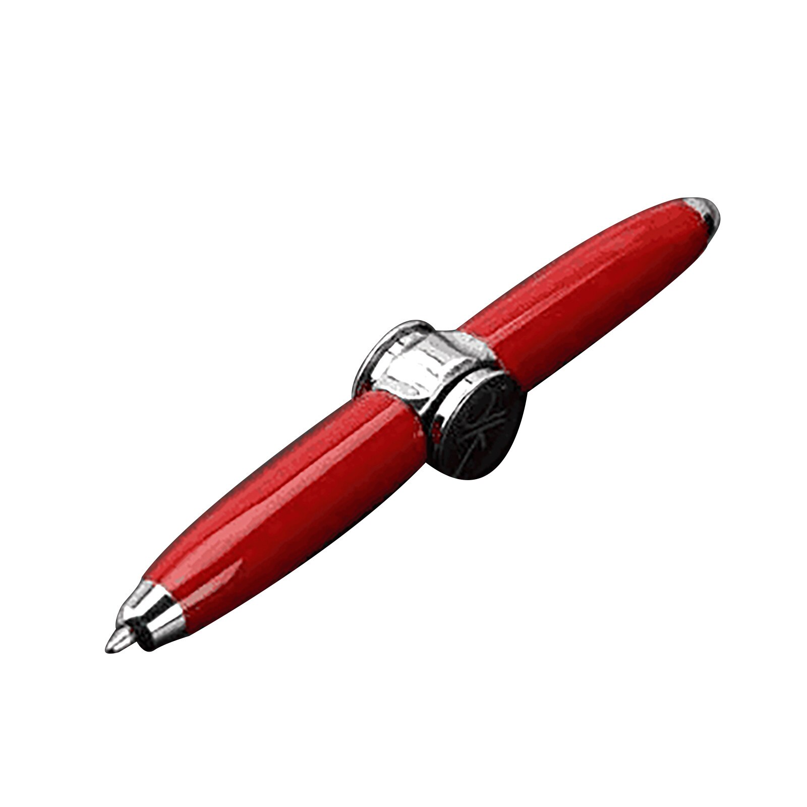 Giroscopio de descompresión giratorio LED multifunción Bolígrafo de Metal descomprimir la pluma giratoria, bolígrafo de descompresión: D