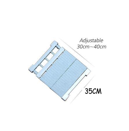1pc garderobeskabe skab arrangør hylde soveværelse møbler tilføje lag spar plads køkken rack holder opbevaring skab hylde: 35 x 40 bu