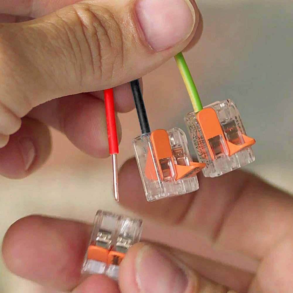 Lever Nuts Splicing Wire Connector Kit Fast Wiring Terminals Insulating Flame Retardant Lamp Cable Electrical Clamp Connectors