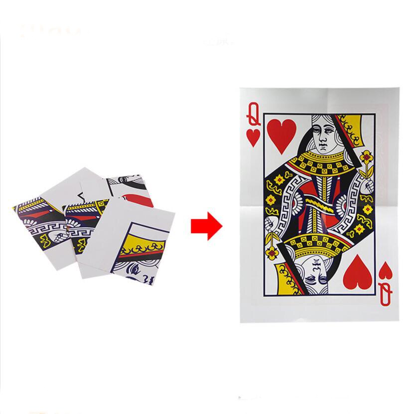 1 pz Queen Restored Close Up Card Magie Trick Props Magia stage street magic props card E3067