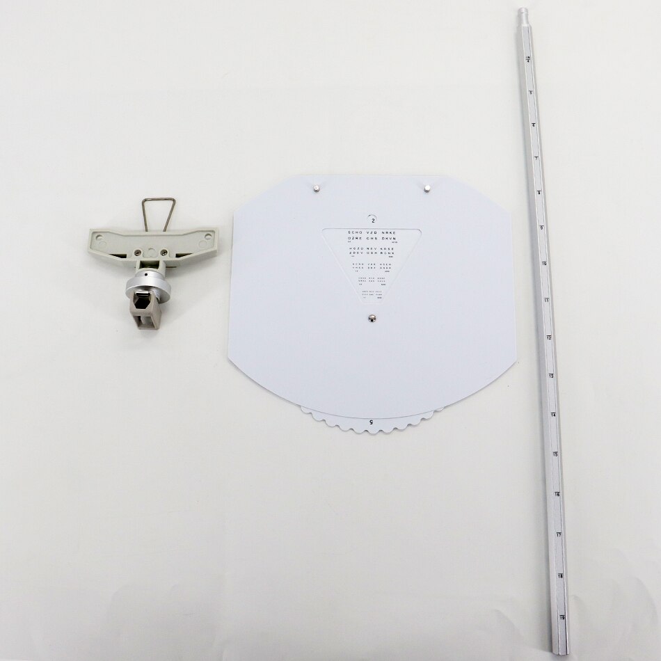 Optometric Phoropter AO Standard Near Vision Test Set of Near Rod &amp; Card &amp; Holder Two Section Post