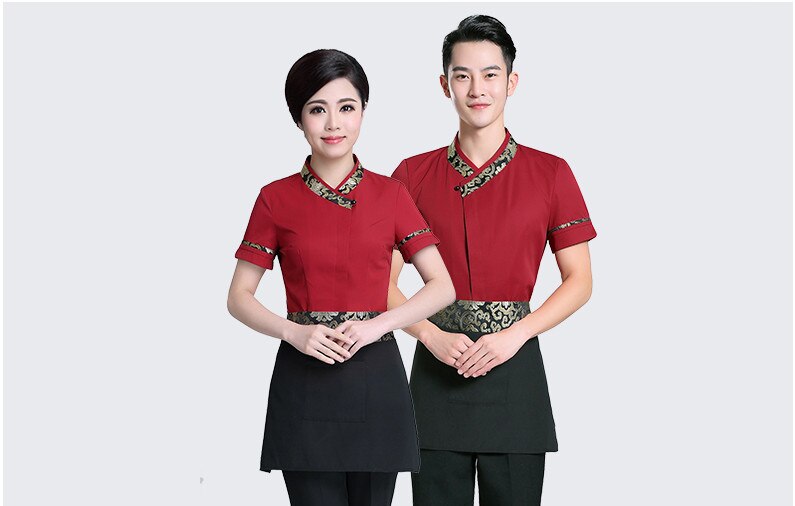 Hotel reiniger Uniform frau und mann reiniger kleidung kurzen ärmeln Restaurant kellner uniformen herbst Winter arbeitskleidung