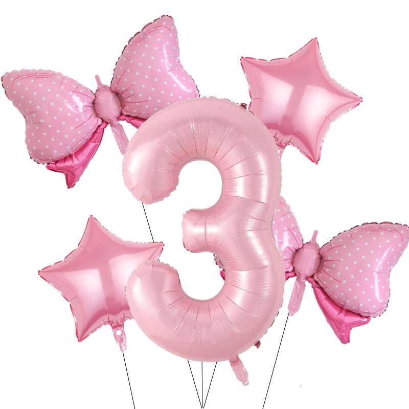 Lyserød sløjfe fødselsdag engangsservice sløjfe paptallerken kop serviet sugerør lyserød sløjfe brudeforlovelse bryllup polterabend dekoration: Guld