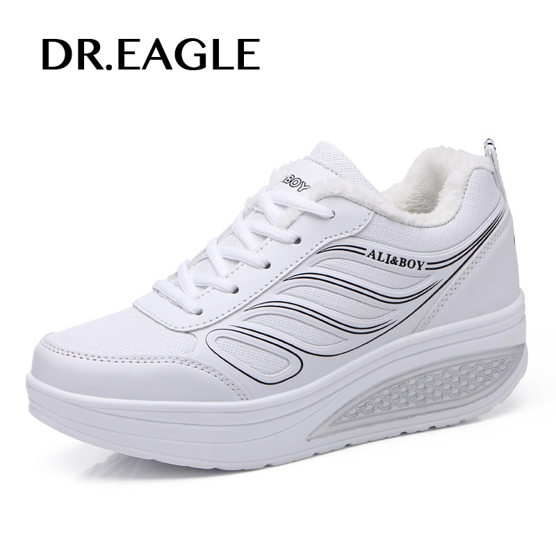 DR.EAGLE trainers ladies shoes sports for women winter sneakers platform fitness slimming Swing sport shoes female