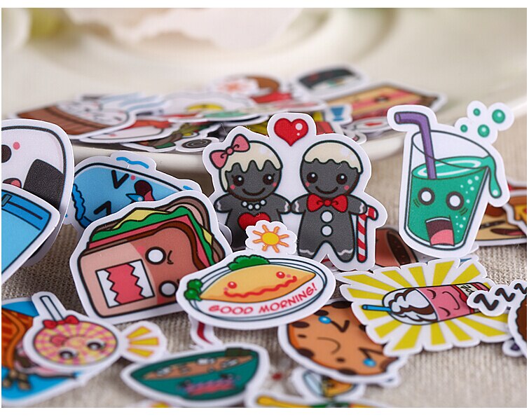 40pcs cute kawaii self-made warming food sticker/ beautiful stickers /decorative sticker /DIY craft photo album
