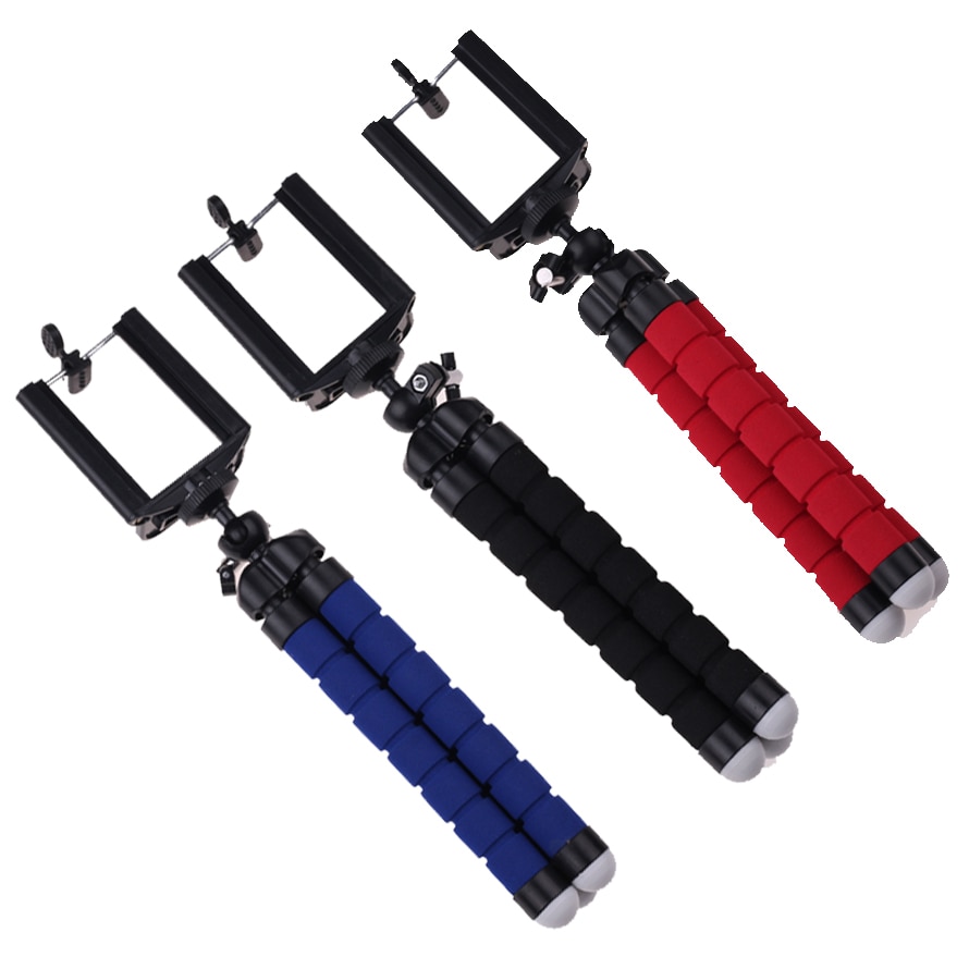 Mini Phone Tripod Flexible Octopus Tripod Portable Tripod Holder For iPhone Samsung Xiaomi Huawei Mobile Phone Smartphone