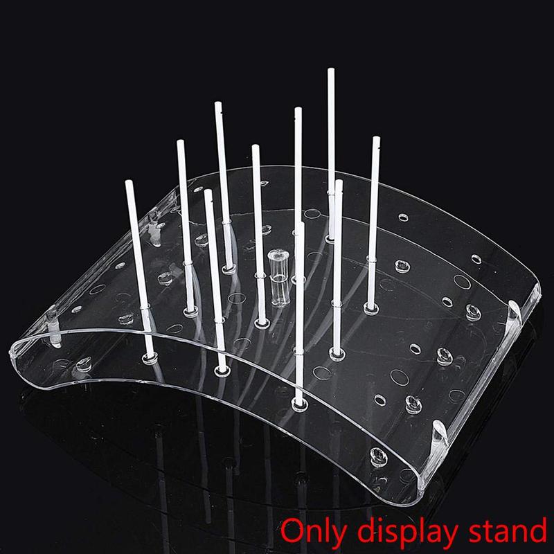 20 Hole Popular Cake Lollipop Curved Bracket Display Stand Diy Base Shelf Kitchen Baking Small U-shaped Tool Display Tray