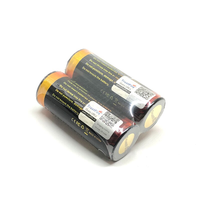 Trustfire uppladdningsbara 3.7v 5000 mah 26650 li- jonbatteri litiumbatterier med skyddskrets för 26650 ficklampor