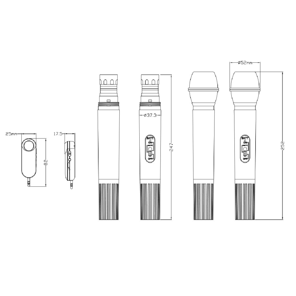 Draagbare Handheld Draadloze Microfoon Met Mini Ontvanger Voor Thuis Karaoke Meeting Accessoire