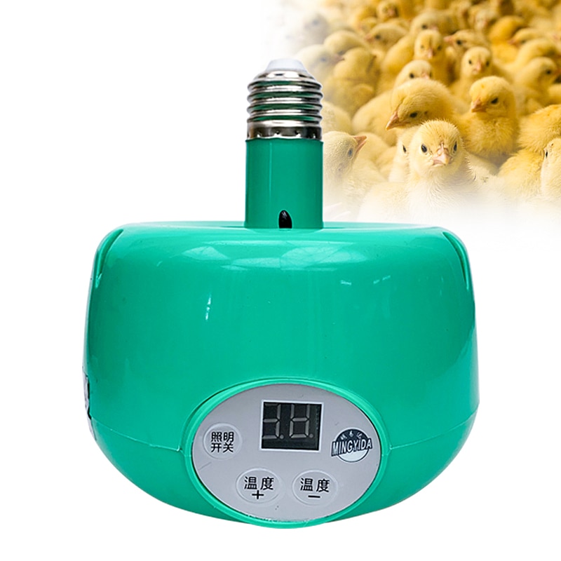 300W Heating Lamp Farm Animal Warm Light Temperature Controller Heater Keep Warming Bulb For Pets Piglets Chickens Dog