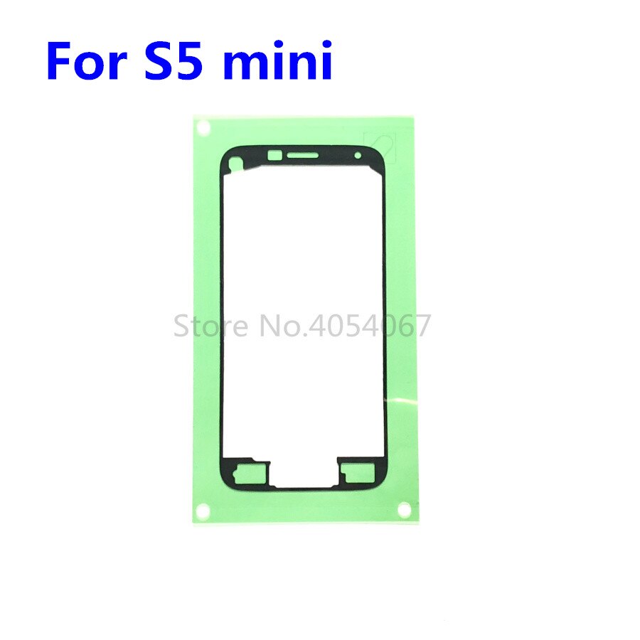 2 Stks/partij Front Lcd Faceplate Midden Frame Waterdichte Plakband Sticker Voor Samsung Galaxy S5 Mini G800 G800F G800A