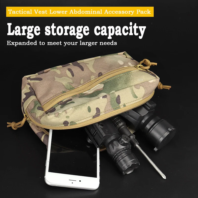 Colete tático dangler gota bolsa mini despejo abdominal bolsa fanny pacote para jpc cpc lbt d3cr mk3 mk4 placa transportadora armazenamento