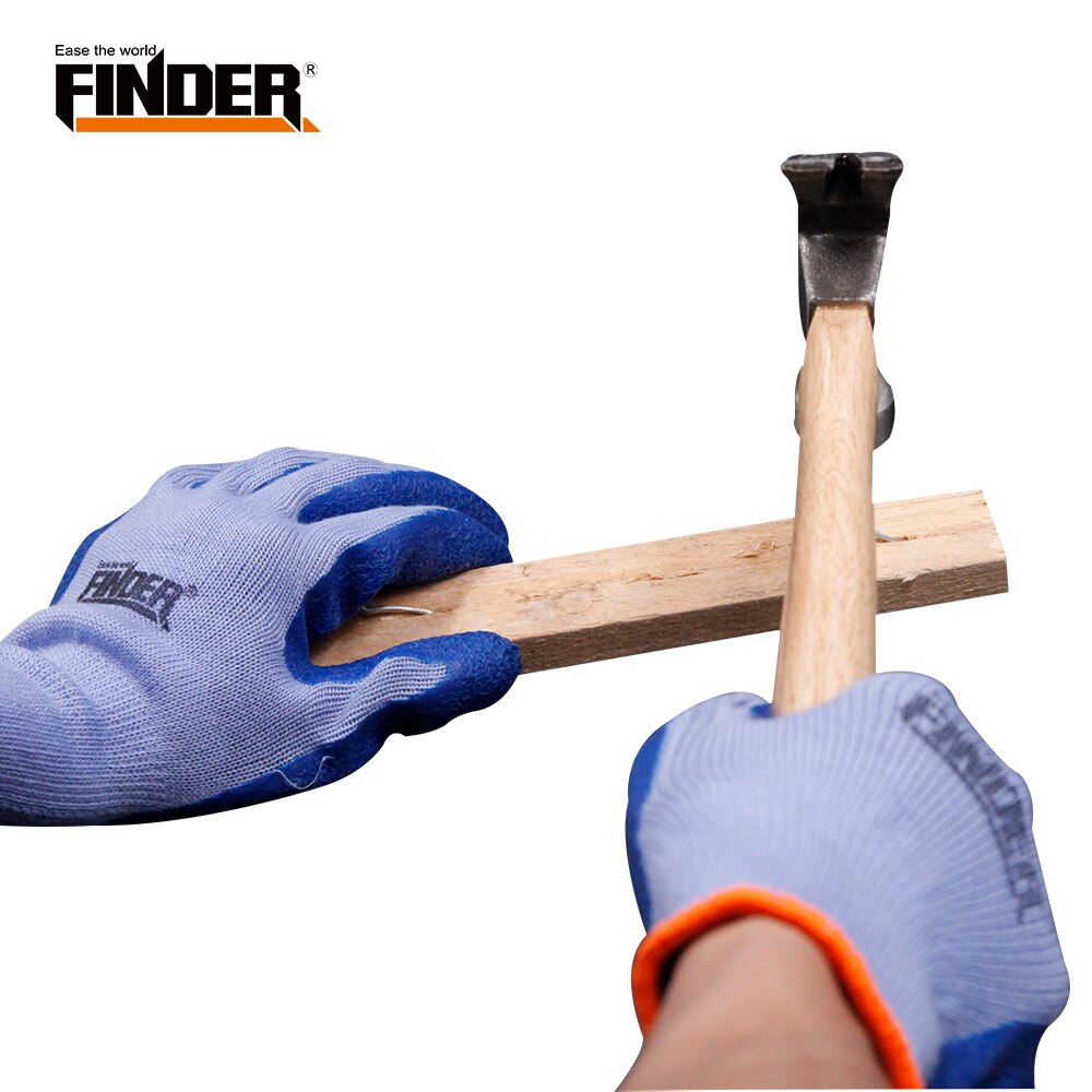 Finder Labor protection gloves wear-resistant stab-resistant anti-slip non-slip thickening dipping work gloves dry gloves