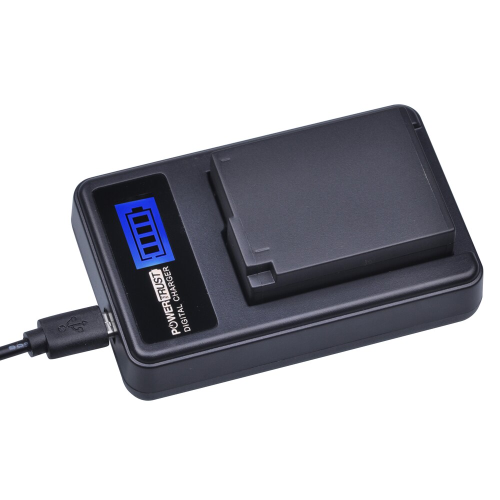 2Pcs DMW-BLC12 Dmw BLC12 Dmw Blc12e Camera Batterij + Lcd Usb Charger Voor Panasonic FZ1000, FZ200, FZ300, G5, G6, G7,GH2,DMC-GX8: 1Battery and charger
