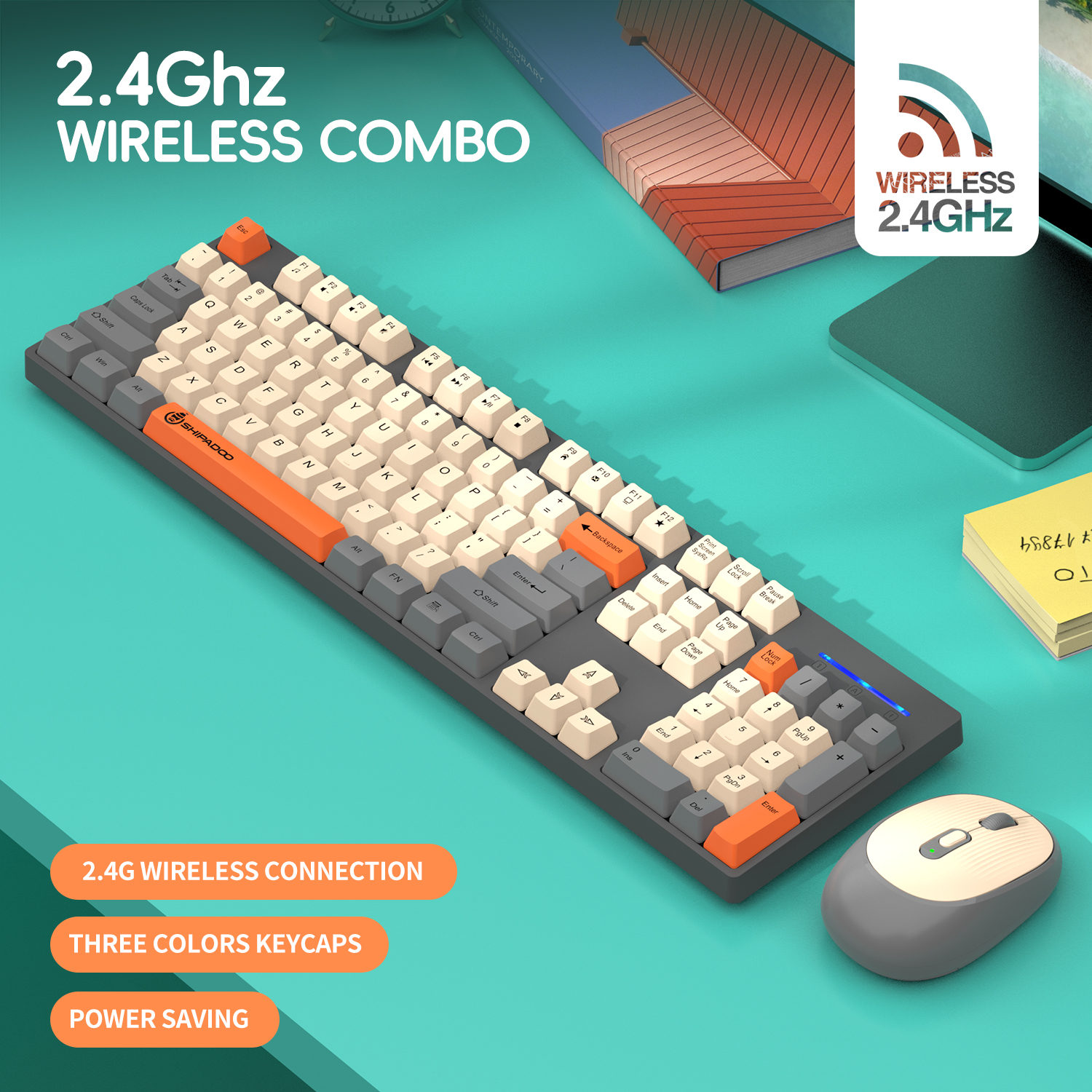 2,4 G Wireless Tastatur Maus Combo Ergonomie Magic Girl's Business Gaming Tastatur Maus für Laptop Büro PC Gamer Computer