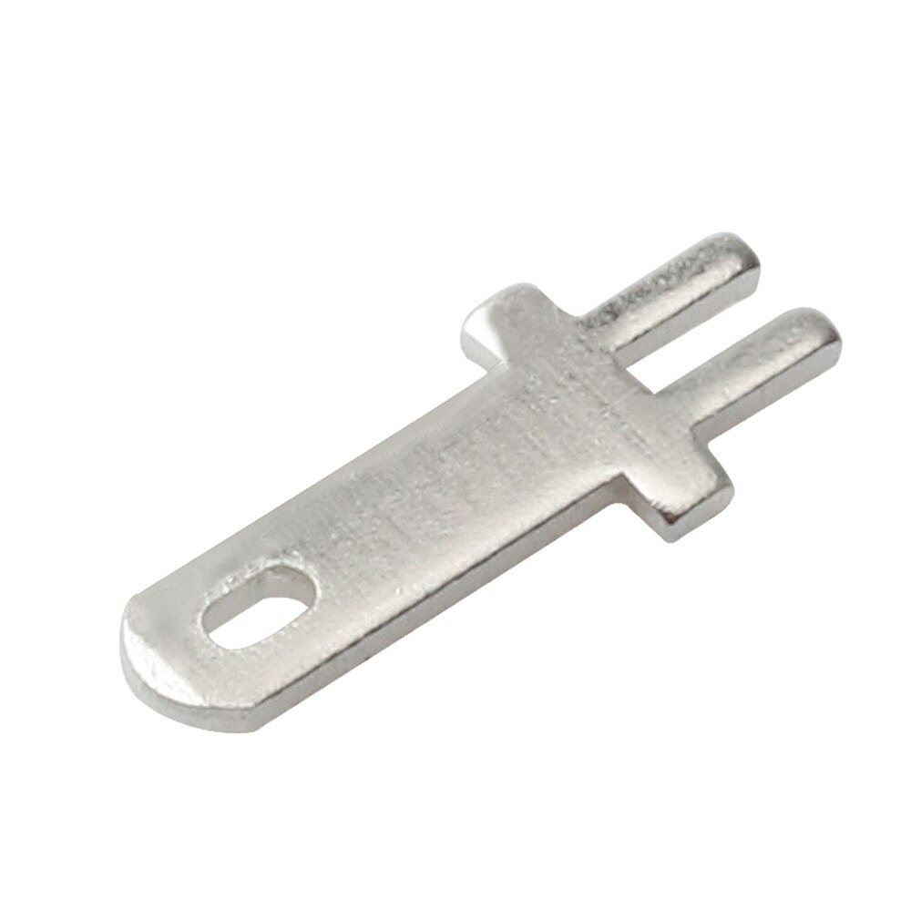 100 stk 2.8 indsatser plug fjeder terminal pcb loddeør type tykkelse 0.5mm 0.8mm to ben, pcb svejseplade terminaler