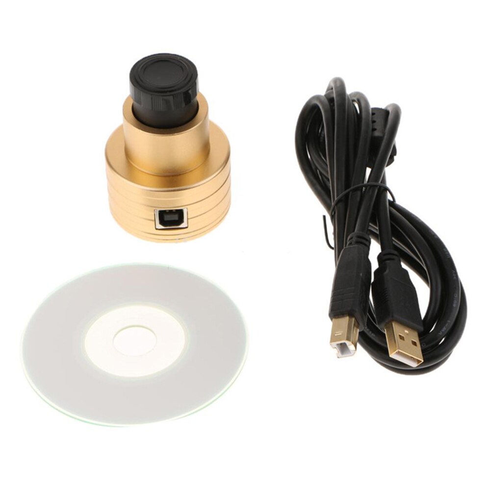 200W pixel electronic eyepiece biological astronomy digital microscope camera: Gold