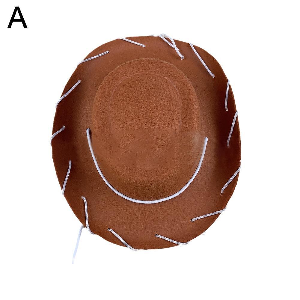 Cowboy Hat Women Men Western Drawstring Non-woven Fabric Cowboy Hats For Gentleman Lady Children Kids Cap Christmas: A