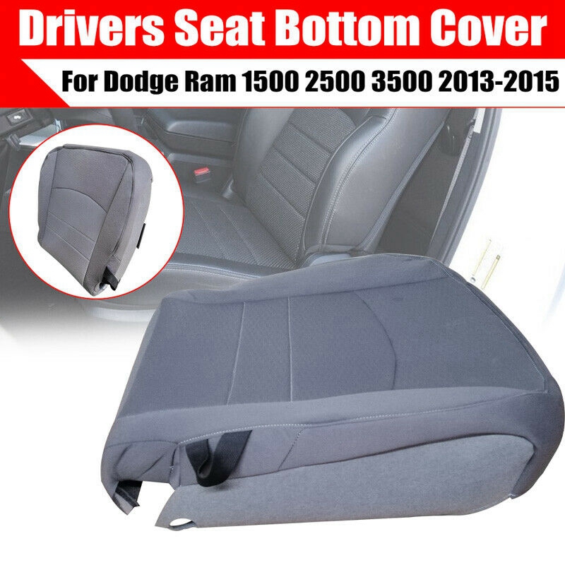 Housse de siège inférieur pour conducteur de voiture, grise, pour Dodge Ram 1500 2500 3500 4500 5500