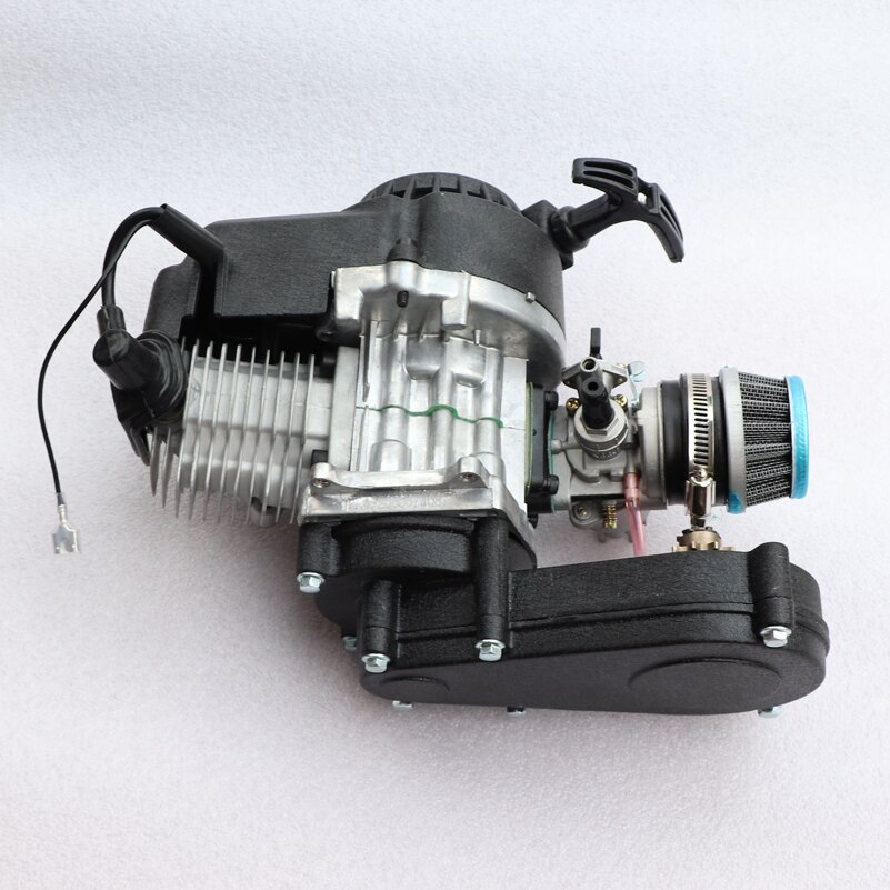 49cc 47cc Motorcycle Complete Engine for 2-Stroke Pull Start W/Transmission Mini Dirt Bike